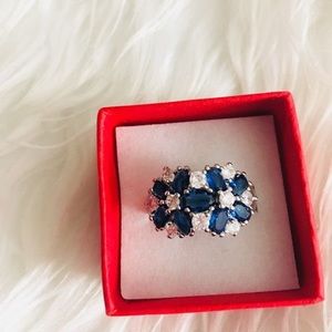 Sterling silver Blue Sapphire Ring